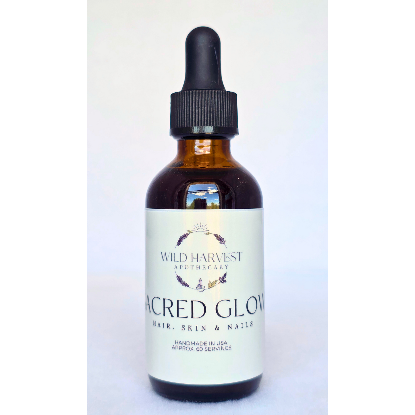 Sacred Glow – Herbal Tincture for Hair, Skin & Nail Vitality