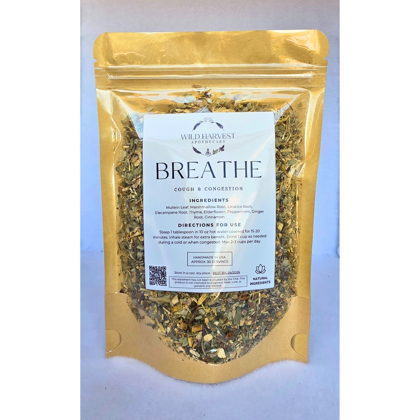Breathe – Herbal Tea for Cough & Congestion