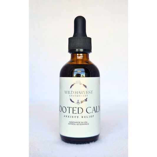 Rooted Calm – Herbal Tincture for Anxiety & Deep Nervous System Support