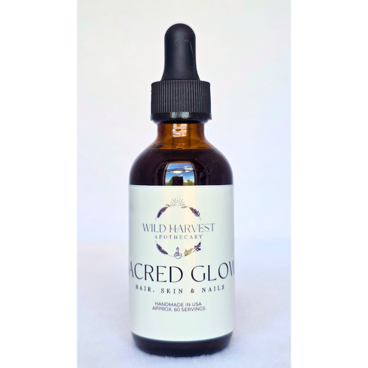 Sacred Glow – Herbal Tincture for Hair, Skin & Nail Vitality